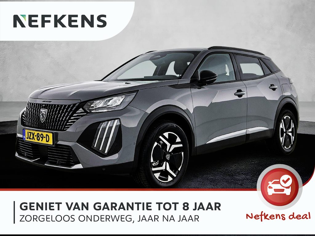 Peugeot 2008 SUV Allure Hybrid 145pk Automaat | Navigatie | 360° Camera | Climate Control | Adaptieve Cruise Control | Parkeersensoren v+a | Keyless | Dodehoeksensor | Draadloze Apple Carplay / Android Auto + telefoonlader | Digitaal instrumentenpaneel | DAB+ radio | Led koplampen | Donker getint glas | 17" lichtmetalen velgen |