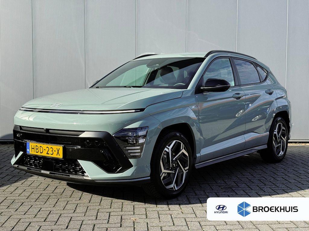Hyundai Kona 1.6 GDI 141pk HEV N-Line | Premium audio | 360 camera | Bestuurdersstoel met geheugen | Adaptive cruise control | Dodehoek detectie | Full LED koplampen | Stoelverwarming | Stoelventilatie | Stuurverwarming