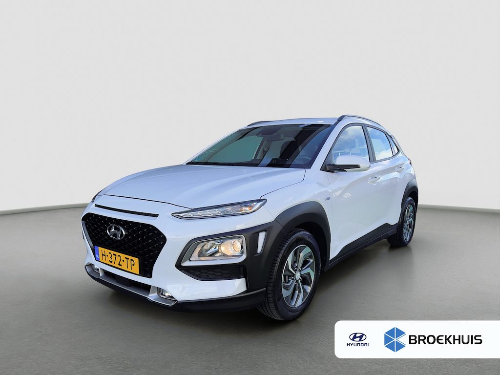 Hyundai Kona 1.6 GDI 141pk HEV Comfort | Trekhaak | Camera | Carplay | Parkeersensoren | Climate controle | Cruise controle | Lichtmetalen velgen