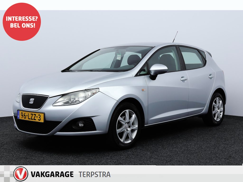 SEAT Ibiza 1.2 TDI Reference Ecomotive/ D-Riem verv: 128.000 KM!/ 5-Drs/ 15'' LMV/ Airco/ Cruise/ Elek. pakket/ Isofix/ Radio-CD AUX/ LEDER. Stuur/ Mistl.
