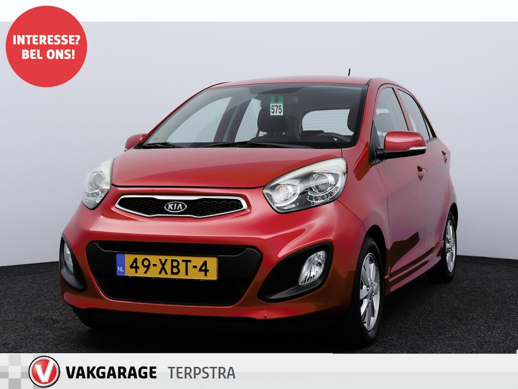 Kia Picanto 1.0 CVVT Plus Pack/ 5-Drs/ 14'' LMV/ Airco/ C.V. Afstand/ Elek. pakket/ Isofix/ Radio-CD AUX & USB/ Mistl./ LED Dagrijverl.