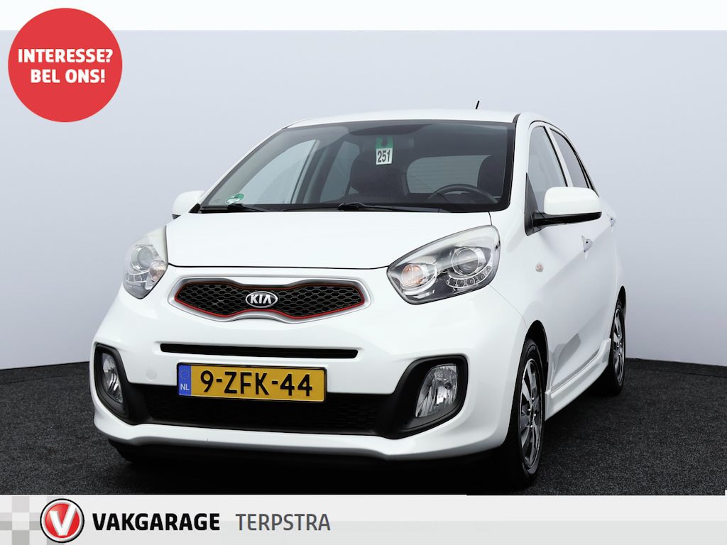 Kia Picanto 1.0 CVVT X-treme/ 60.000 KM! N.A.P!/ 5-Drs/ 14'' LMV/ LEDER/ NAVI/ Clima/ Elek. pakket/ Isofix/ Bluetooth/ Multi. LEDER. Stuur/ AUX & USB/ Mistl./ Extra getint glas/ Chroom/ LED Dagrijverl.