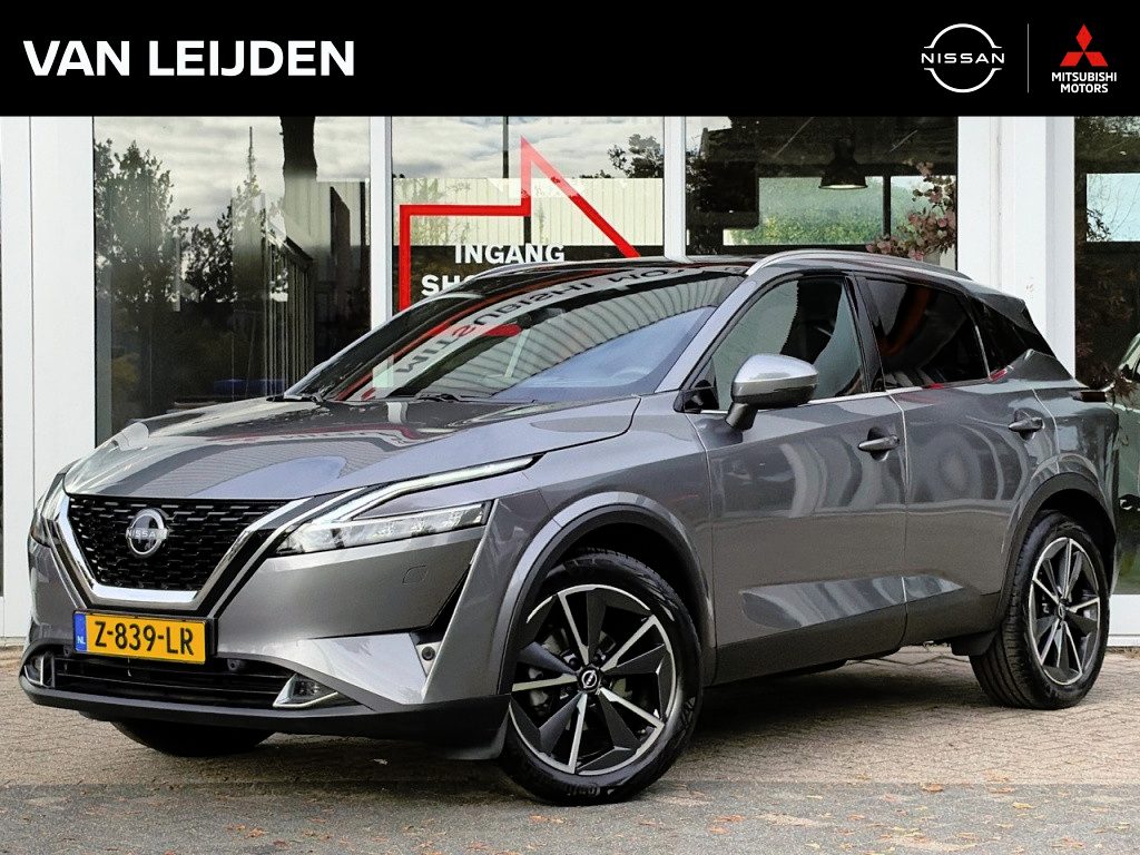 Nissan Qashqai 1.3 Mild-Hybrid 158pk Xtronic Tekna Plus | Trekhaak |  Leder | Panoramadak | 360-Camera | App Connect | Head-Up | Keyless