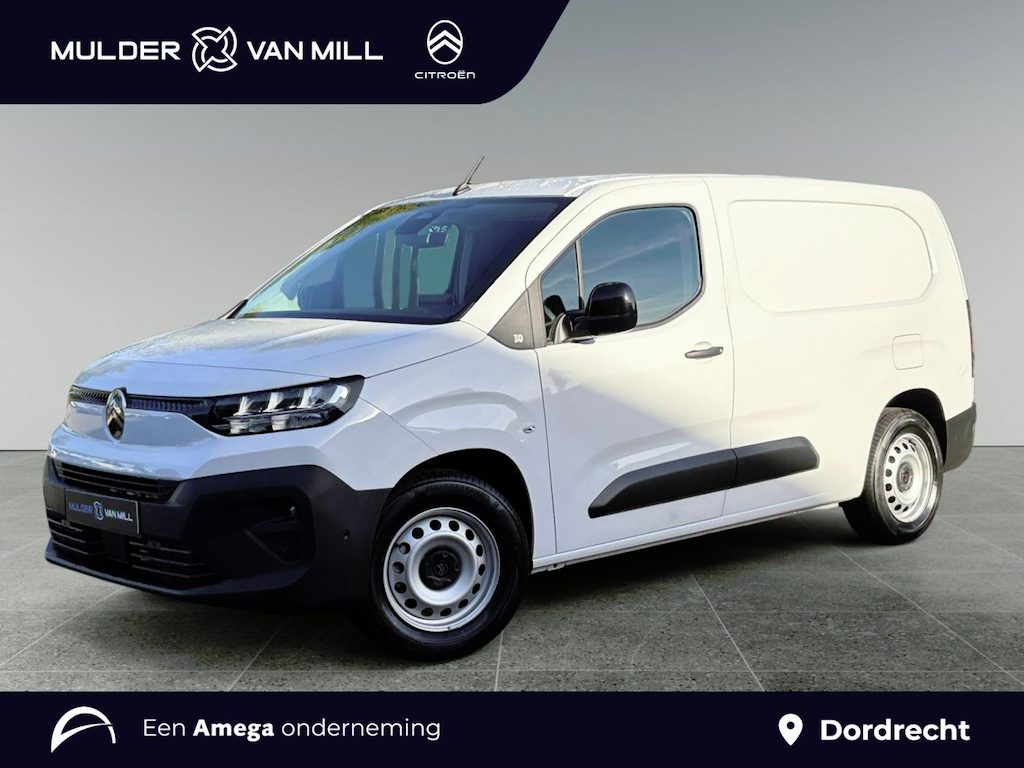 Citroën E-Berlingo L2 50kwh 136pk | ACTIE | 8 jaar garantie | 0% financial lease | 2-zits | Verwarmbare voorstoelen | Warmtepomp | ECO LED koplampen | NAVI | Multimedia | Draadloze Apple Carplay en Android Auto | Achteruitrijcamera | Surround View | Parkeersensoren voor en achter | Dode hoek detectie | Digital cockpit | Stuurwielbediening | Houten afwerking laadruimte | Reservewiel | van €33.191 voor €27.895 ex. BTW rijklaar