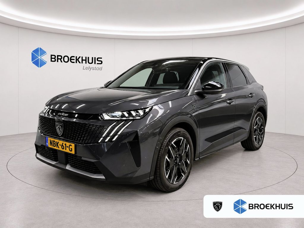 Peugeot 3008 1.2 HYBRID 145PK GT AUTOMAAT / NAVI / LEDER / CLIMA / LED / PDC / 19" LMV / CAMERA / WINTERPAKKET / ADAPT. CRUISECONTROL / 1E EIGENAAR / NIEUWSTAAT !!