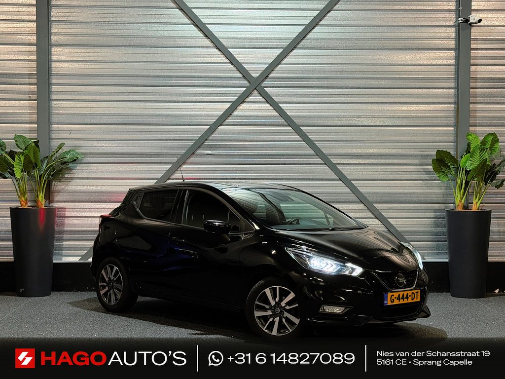 Nissan Micra 1.0 IG-T Tekna AUT/AIRCO/LED/BOSE-PERSONAL/NAVI/CARPLAY/CRUISE/KEYLESS/CAMERA/PDC/TREKHAAK/LANE-ASSIST/STOELVERW