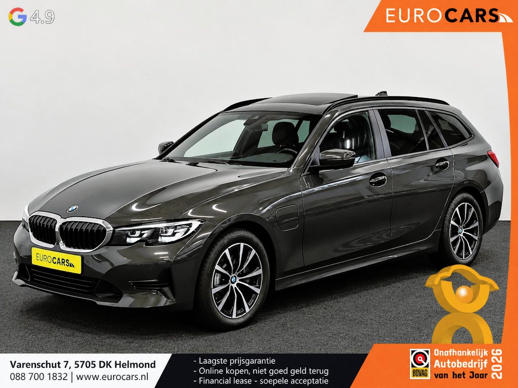 BMW 3-Serie Touring 330e Sportline Panoramadak Navi Carplay Cruise Control Full LED PDC VA Privacy Glass Live Cockpit Professional DAB+ Shadowline Hemel Antraciet