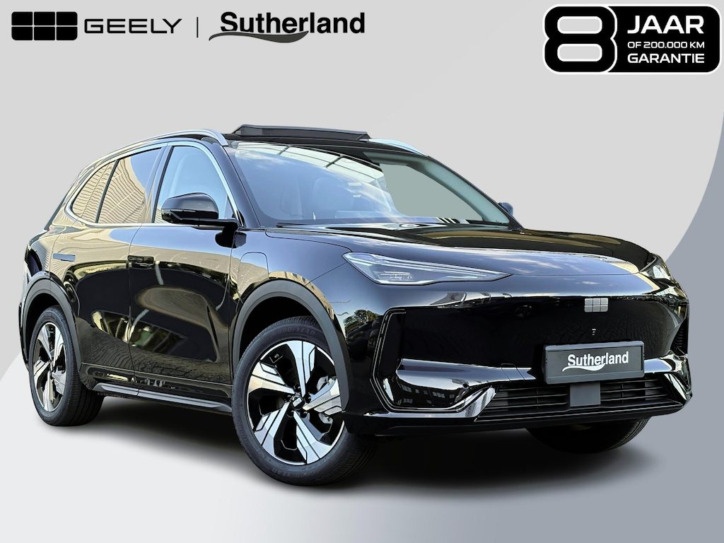 Geely E5 Max+ 68 kWh 218 PK | 450 Km WLTP | Panoramadak | 360 Camera | Warmtepomp | Stoelverwarming & verkoeling | Massagestoelen | Elektrische klep | Stuurverwarming | Parkeersensoren | Achterbank verwarmd | 19 Inch