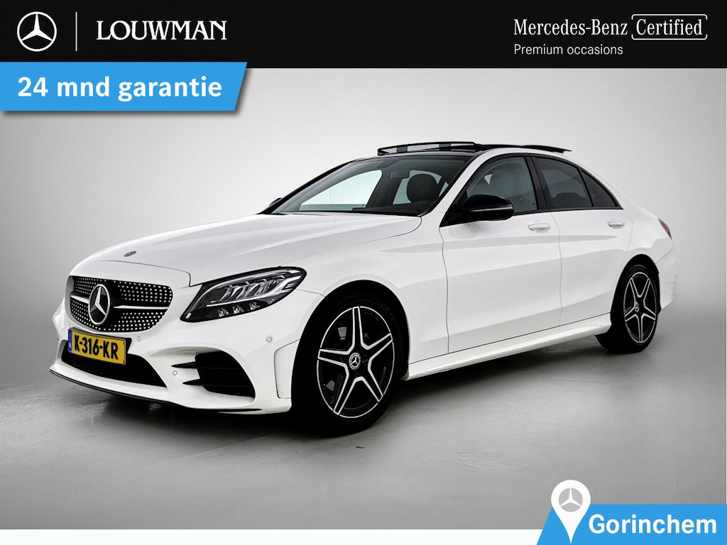 Mercedes-Benz C-klasse 180 Business Solution AMG | Panorama schuif/kanteldak | Stoelverwarming | Achteruitrijcamera | Night Pakket Inclusief 24 maanden Mercedes-Benz Certified garantie voor Europa.