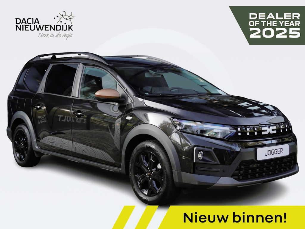 Dacia Jogger 1.8 hybrid 155 extreme 7p. AUTOMAAT / 13.000KM / NIEUWSTE MODEL / CAMERA / PDC V+A / BLINDSPOT / CRUISE / CLIMATE / KEYLESS / APPLE CARPLAY / ANDROID AUTO / DAKRAILS / 16'' LMV