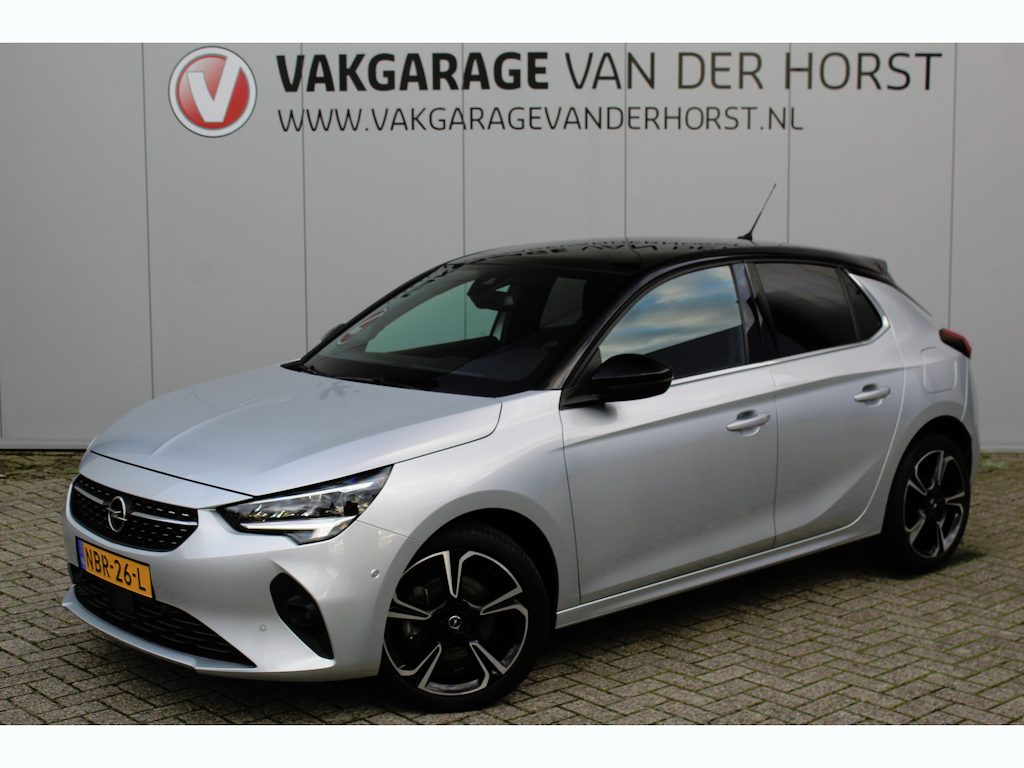 Opel Corsa 1.2-100pk Turbo Elegance Sky. In nieuwstaat verkerende Opel Corsa ! Autm. airco, cruise cntrl, lane assist, panoramadak, verwarmde stoelen, LM wielen, camera, parkeersensoren, navigatie by Apple Carplay/Android auto, metallic, LED verl. etc.