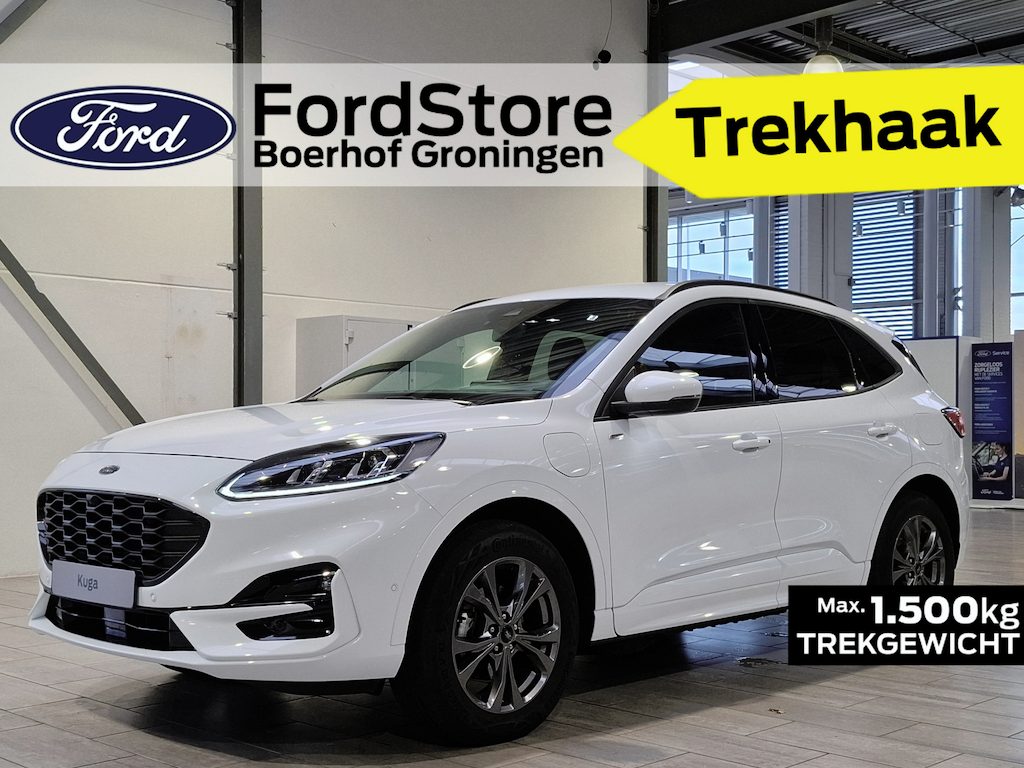 Ford Kuga 2.5 PHEV 225 pk ST-Line X | Trekhaak | Winter Pack | Adapt. cruise | SOH 89,2% | El. a. klep | Half Leer | LED | B&O | 100% dealer onderh.