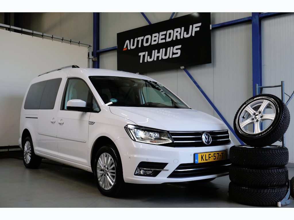 Volkswagen Caddy Maxi 1.4 TSI Highline 7p Automaat - Airco, Cruise, Navi, PDC, Carplay, Trekhaak.