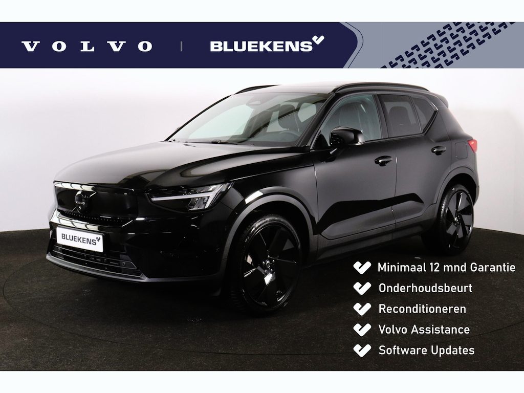 Volvo EX40 Single Ext. Range Ultra Black Ed. - Panoramadak - IntelliSafe Assist & Surround - 360º Camera - Harman/Kardon audio - Verwarmde voorstoelen, stuur & achterbank - Parkeersensoren voor & achter - Elektr. bedienb. voorstoelen met geheugen links - Draadloze tel. lader - Warmtepomp - 20' LMV