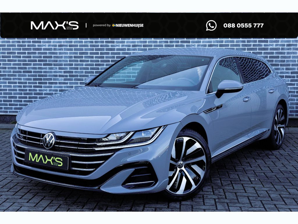 Volkswagen Arteon Shooting Brake 1.4 TSI eHybrid R-Line Business+ | Plug-in Hybrid (PHEV) | Lichtmetalen Velgen 19 inch | ErgoActiv | Parkeersensoren | Keyless Entry | Elektrische Achterklep | Stoelverwarming voor en achter | Discover Pro Navigatie | Apple Carplay | Android Auto
