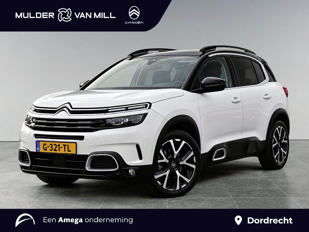 Citroën C5 Aircross Shine Pack 1.6 Turbo 180pk EAT8 | TREKGEW. 1.500kg! | SCHUIF/KANTELDAK | STOELVERW. | ADAPTIVE CRUISE | TWO-TONE | NAVI | CAMERA | KEYLESS ENTRY | DODEHOEKBEW.