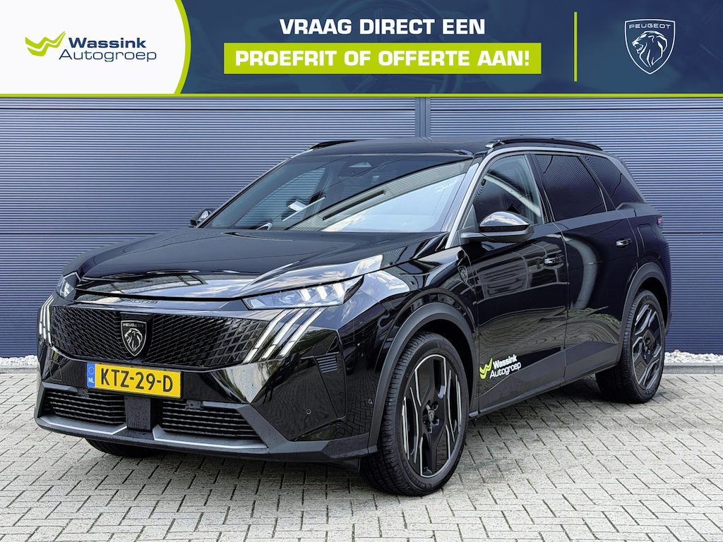 Peugeot 5008 1.6 Plug-in Hybrid 225 GT Exclusive | Navigatie | Apple Carplay/Android Auto | Pixel Led | Schuifdak | 7-zits | Nappa leder | Stoel/Stuur verwarming/ventilatie | Massage | Memory | Trekhaak