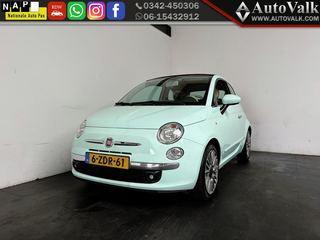 Fiat 500C 0.9 TwinAir Turbo Cult.Automaat.Cabrio.Leder.