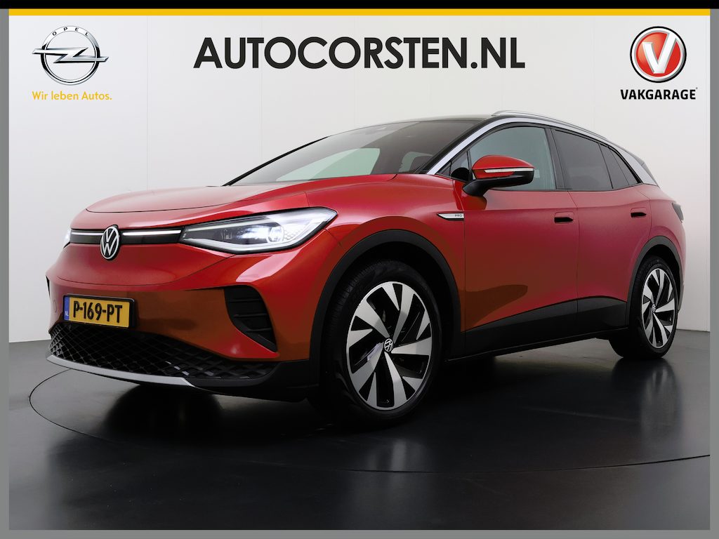 Volkswagen ID.4 82kWh 204PK SOH 98% Navi Camera Stoelverwarming Adap.Cruise Matrix Led Lmv 20" Apple Carplay Android Auto Pdc Assistentie+Comfort+Design+Exterieur+Style-Pakket Keyless Advanced Privacy Glas DAB Isofix Wifi Dealeronderhouden Origineel Nederlandse Auto