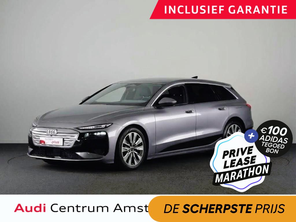 Audi A6 Avant e-tron Advanced edition 83 kWh 286 pk | SOH 92,64% | Private Lease vanaf € 987,- per maand | Luchtvering | Navigatie | Warmtepomp | Trekhaak (wegklapbaar) | Parkeersensoren (Park assist) | Winterbandenset | Rondomzicht camera | Elektr. voorstoelen | Multimedia scherm passagier | Verlengde garantie
