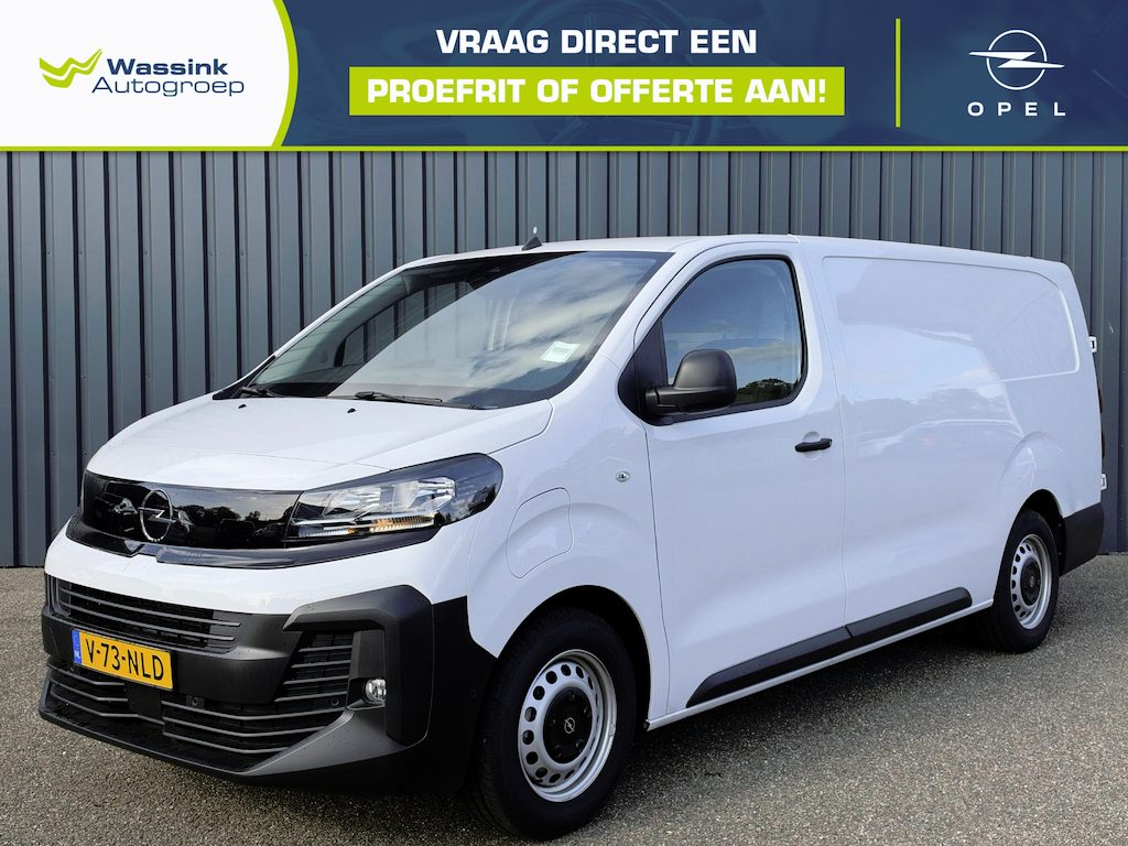 Opel Vivaro-e Electric EV 75 kWh 136pk L3 I SOH 98% | Airconditioning | Navigatie via app | Bijrijdersbank | Onboard lader 11Kw - 3 fase | Geïsoleerde comfort scheidingswand | Surround View pakket