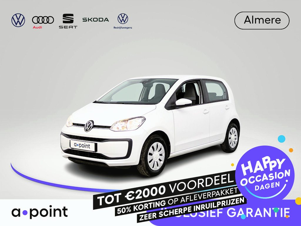 Volkswagen Up! 1.0 65 pk | Navigatie via App | Parkeersensoren (achter) | Achteruitrijcamera | Cruise control | Lane assist | Start/Stop systeem |