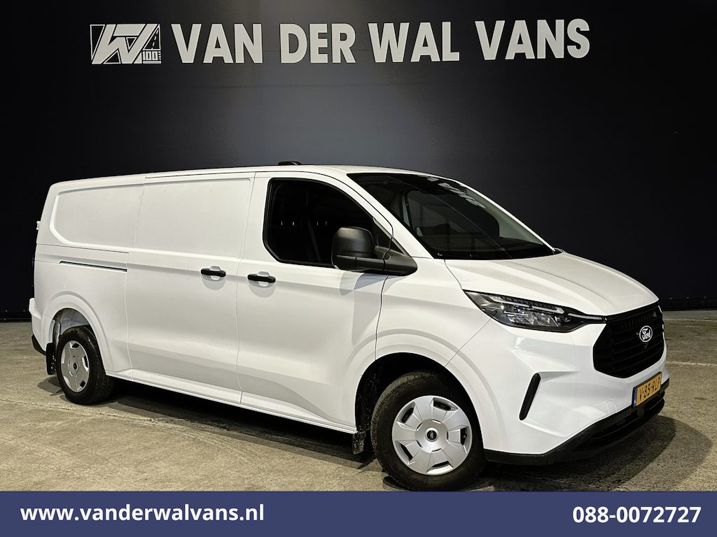 Ford Transit Custom 2.0 TDCI 136pk L2H1 Euro6 Airco | Leder | Camera | LED | Apple Carplay | Cruisecontrol Android Auto, Verwarmde Voorruit, Parkeersensoren, Bijrijdersbank, 2740kg trekvermogen