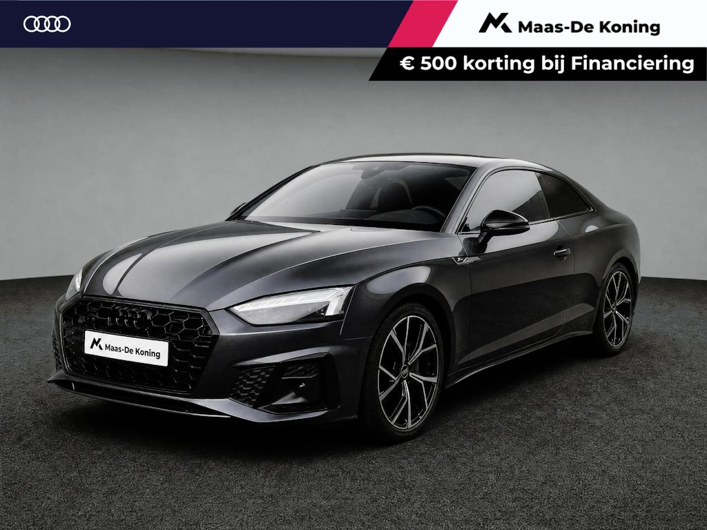 Audi A5 Coupé 40 TFSI quattro 204pk S edition · Camera · Matrix LED · Elek. Voorstoelen + Massage · Optiekpakket Zwart · Apple/Android Car Play · Sfeerverlichting ·