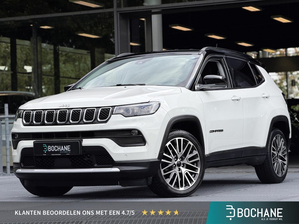 Jeep Compass 1.3T Limited 131PK | Stoel- en stuurverwarming | Carplay | Achteruitrijcamera | Adaptieve Cruise Control