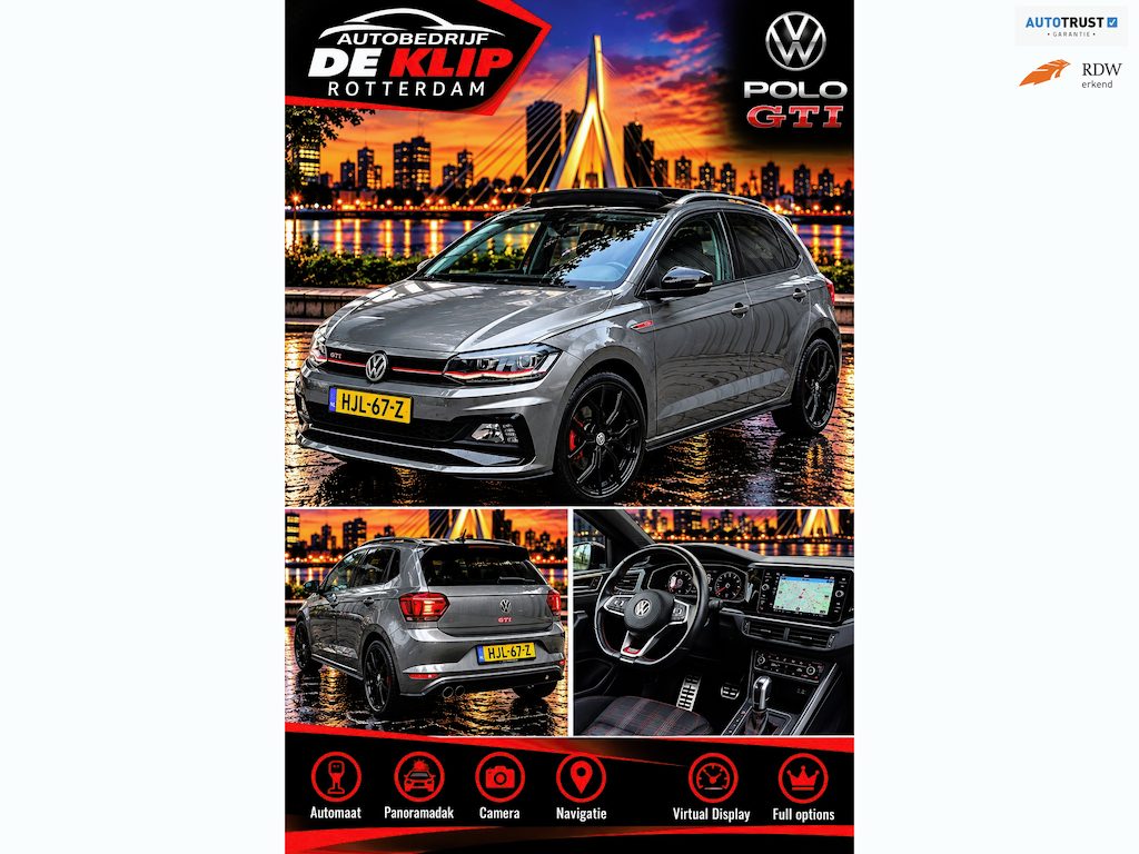 Volkswagen Polo 2.0 TSI GTI|96000KM|Open/Schuifdak|Automaat|Navigatie|