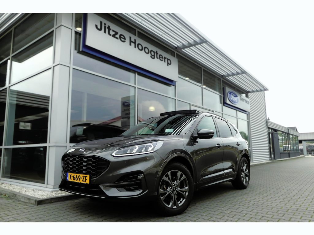 Ford Kuga 2.5 PHEV ST-Line X ELEKT. TREKHAAK, PANO, HUD, WINTER PACK, ADAPT. CRUISE, CLIMA, NAVI, CAMERA V&A, PDC V&A, APPLE CARPLAY/ANDROID AUTO, BLIS, KEYLESS, B&O, ELEKT. ACHTERKLEP, ELEKT. STOEL, 92.189KM