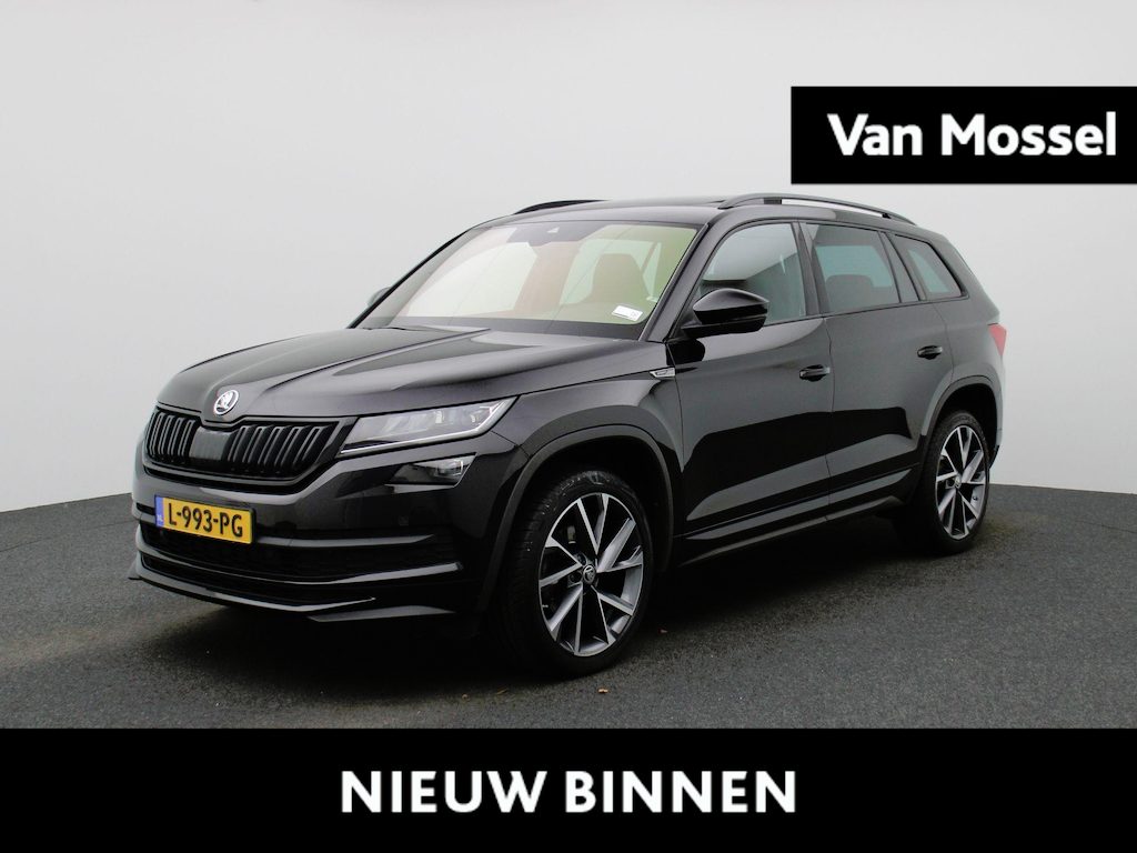Skoda Kodiaq 1.5 TSI Sportline Business | TREKHAAK | PANORAMADAK | STUURVERWARMING | STOELVERWARMING | MEMORY STOELEN | ACHTERUITRIJCAMERA | CANTON AUDIO | TRAVEL ASSIST |