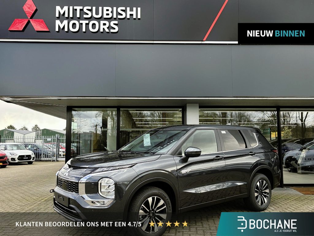 Mitsubishi Outlander 2.4 PHEV Intense Nieuw uit voorraad leverbaar | Stoelverwarming voor | Lederen bekleding | Verwarmbaar stuurwiel | Adaptieve Cruise Control | Parkeersensoren voor- en achter | 8 jaar fabrieksgarantie