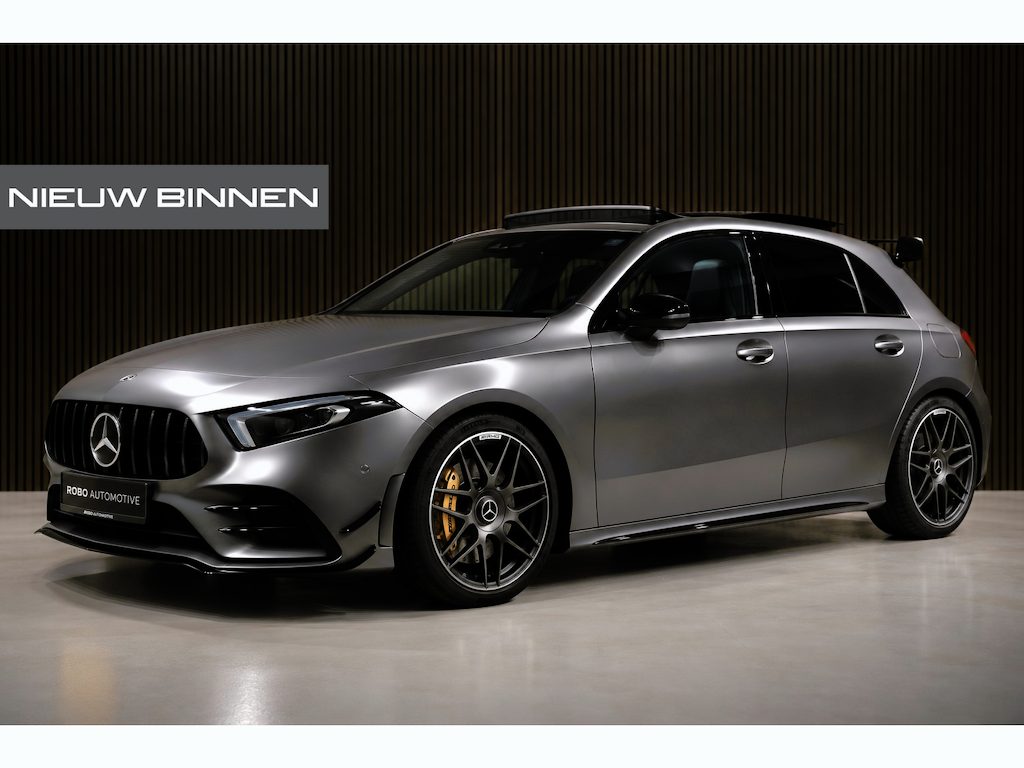 Mercedes-Benz A-klasse 250 e Business Line AMG | Magno | Panoramadak | Stoelverwarming | Camera | Ambiance Verlichting | Cruise Control | Keyless | LED | Parkeersensoren | Cruise Control |