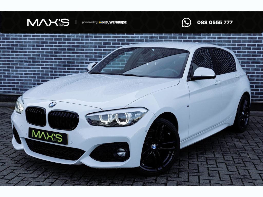 BMW 1-Serie 118i Edition M Sport Shadow Executive | Achteruitrijcamera | Parkeerassistent | Sportstoelen | LED Koplampen | Privacy Glas | Cruise Control | Lichtmetalen Velgen 18 inch | Navigatie Business