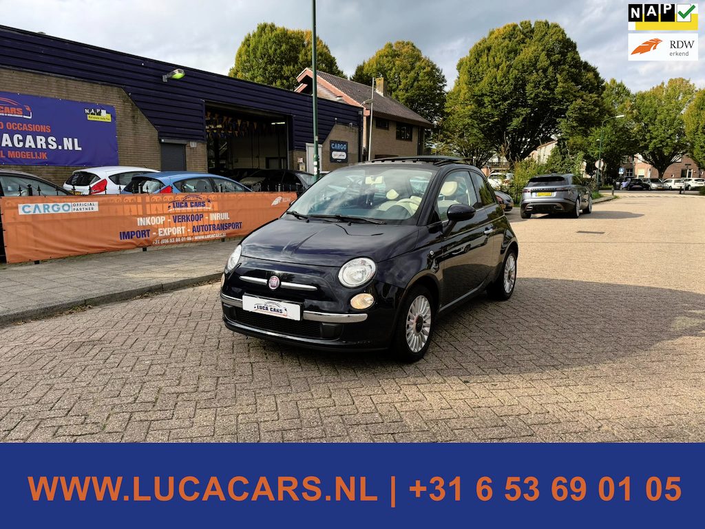 Fiat 500 1.2 Lounge Pano 2X SLEUTEL + BOEKJES!