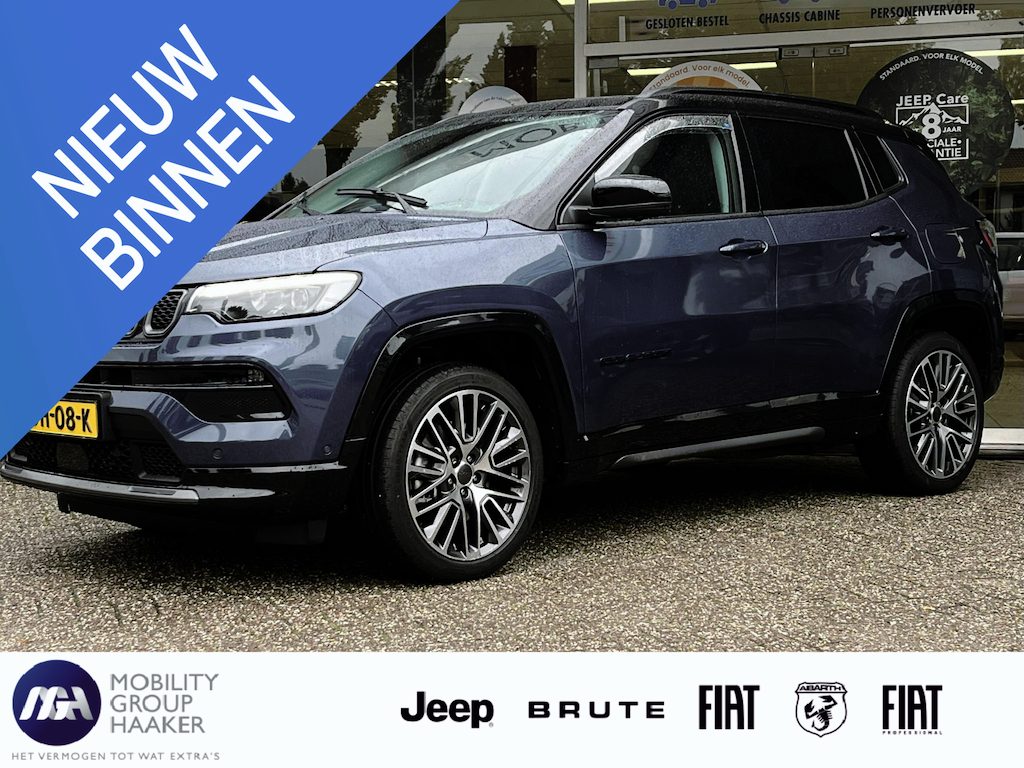 Jeep Compass 4xe 240 Plug-in Hybrid Electric Summit | Apple/Android | Dodehoek detectie | Adaptive cruise control