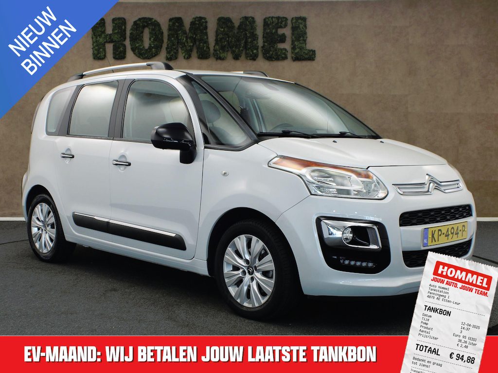 Citroën C3 Picasso 1.2 PureTech Feel Edition - ORIGINEEL NEDERLANDSE AUTO - TREKHAAK - AIRCO - BLUETOOTH TELEFOONVOORBEREIDING - CRUISE CONTROL - PARKEERSENSOREN ACHTER - DAKRAILS
