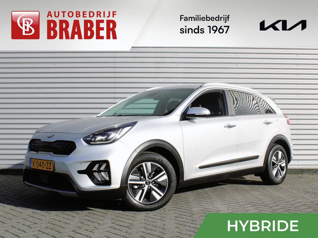 Kia Niro Hybrid 1.6 GDi DynamicPlusLine | Stuur-/stoelverwarming | Camera | Leer | Navi | Clima | Cruise adapt. | LED | Keyless | 16" LM |