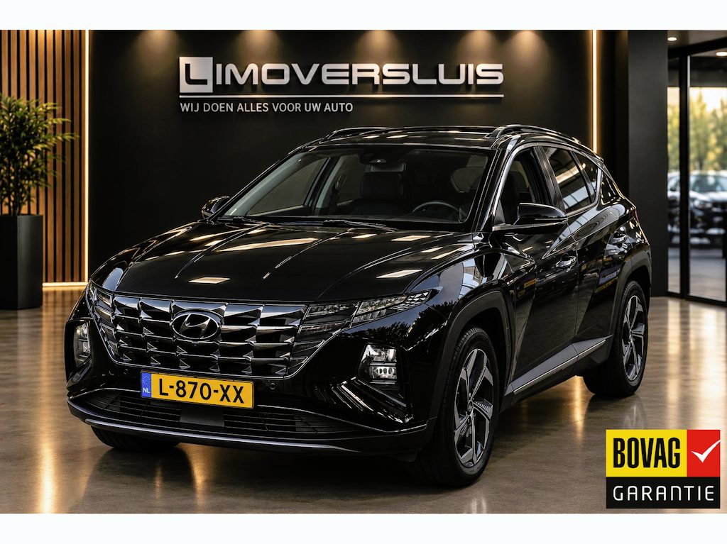 Hyundai Tucson 1.6 T-GDI HEV Premium Sky 100% Dealer onderhouden | Schuifdak | Leder | Memory | 12 mnd BOVAG garantie | Whatsapp 06-53188999