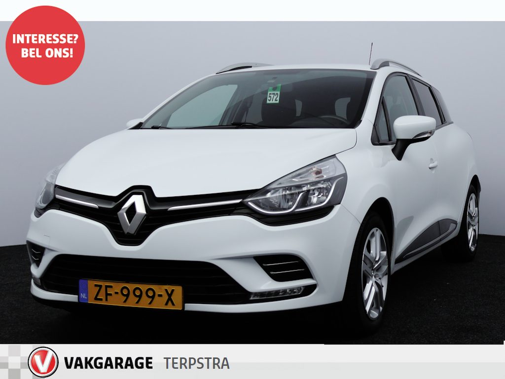 Renault Clio Estate 0.9 TCe Zen/ Trekhaak/ LED Dagrijverl./ DAB+/ Apple+Android/ Airco/ Navi/ Cruise/ Bluetooth/ Multi.Stuur/ Elek.Pakket/ Isofix/ C.V.Afstand.