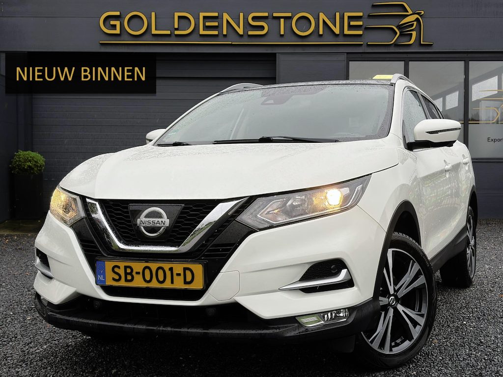 Nissan Qashqai 1.2 N-Connecta ✓Ketting vv in 07-2023✓360° Camera✓2e Eigenaar✓Pano✓Navi✓Keyless✓116pk✓Pdc V+A✓18"Lm velgen✓Clima✓Cruise✓Rijstrooksensor✓6 Bak✓Dodehoeksenor✓N.A.P✓Apk tot 09-2027