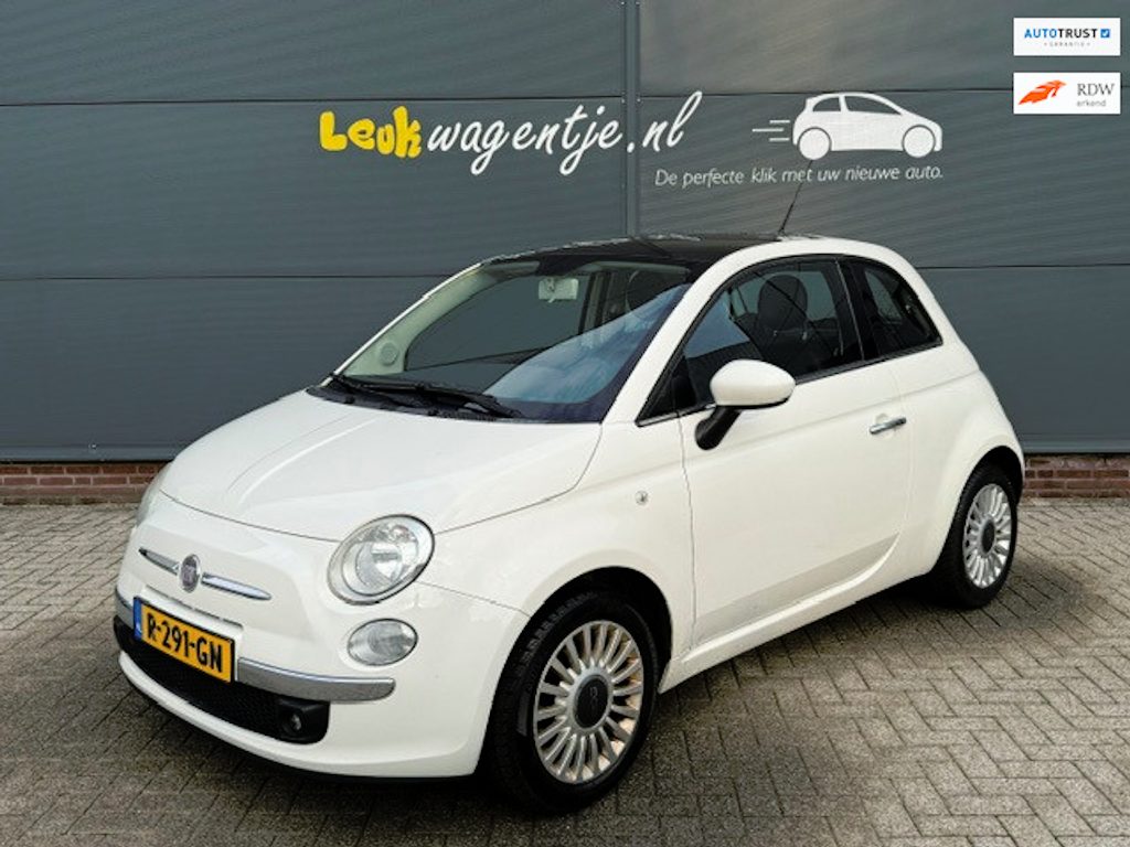 Fiat 500 1.2 Lounge *pano *airco *bluetooth *lichtmet. *APK