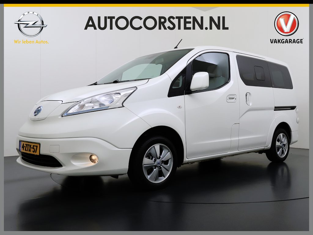 Nissan E-NV200 evalia 5-pers. 2X Schuifdeur Stoel+Stuurverwarming Navi Ecc Cruise Control Connect Edition Style Pack Regen-Lichtsensor Privacy Glas Origineel Nederlandse Auto