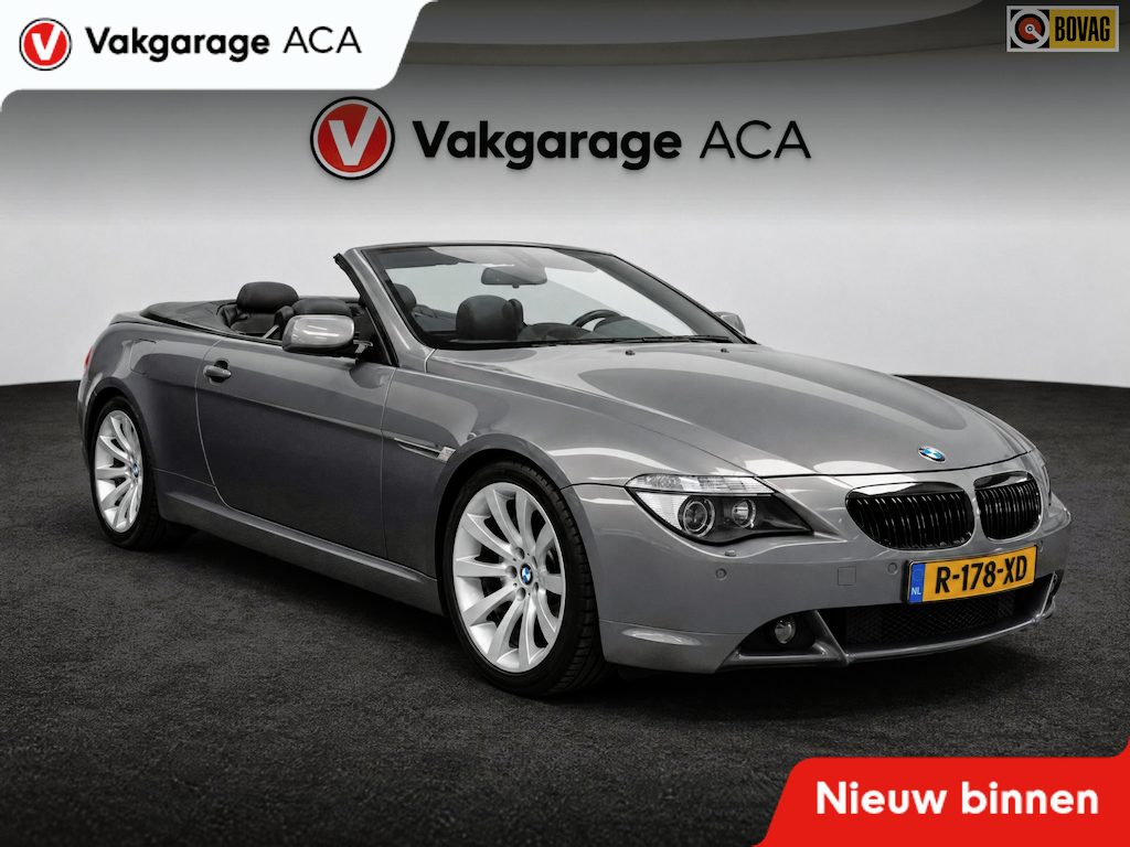 BMW 6-Serie Cabrio 650i // LEDER // CLIMA // STOELVERWARMING // NAVI // HUD // CRUISE //