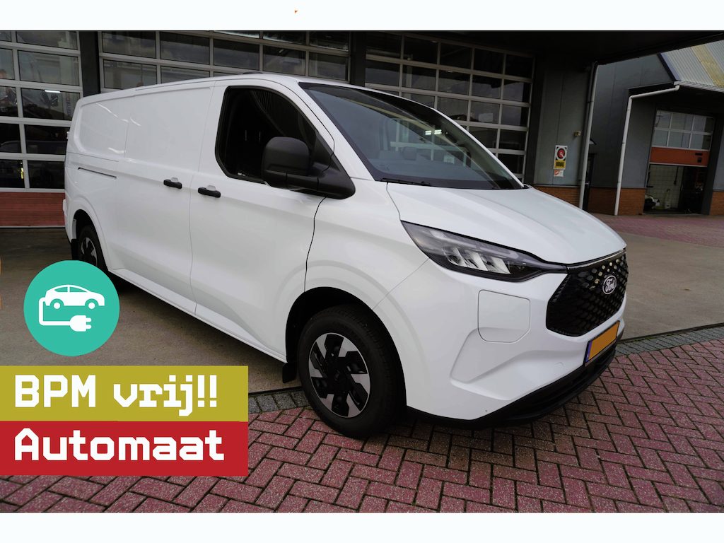 Ford E-Transit Custom 340 L2H1 Trend 71 kWh WLTP 370 km Automaat nr. V003 | Airco | Cruise | Trekhaak |  Apple CP-Android auto