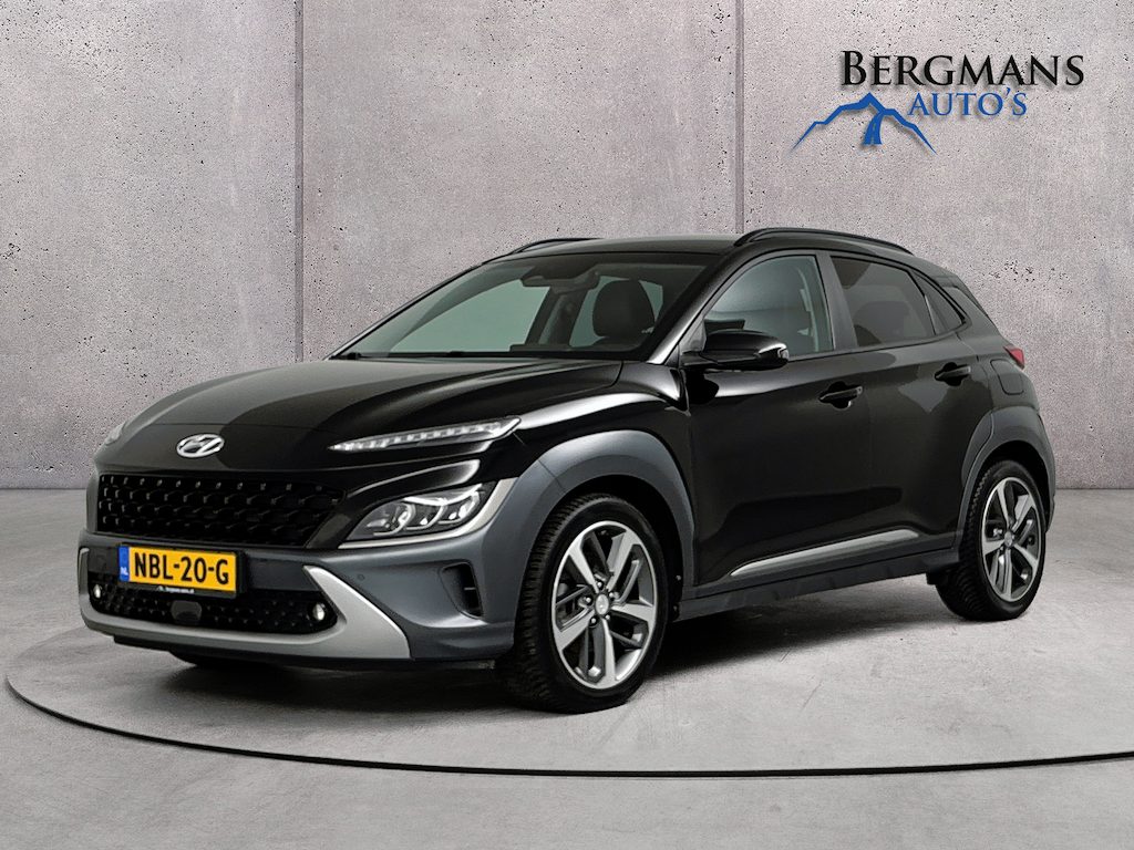 Hyundai Kona 1.6 GDI HEV Fashion // DEALERONDERHOUDEN // LEDER // STOEL+STUURVERWARMING // HUD //