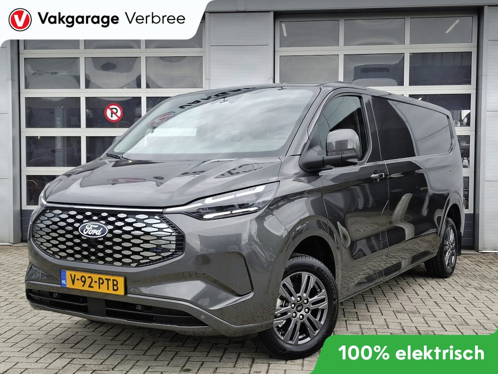 Ford E-Transit Custom 340 L2H1 Limited 71 kWh | Wordt verwacht | 360GR Camera | LMV 17" | Voorstoelen/Voorruit Verwarmd | Rondomzicht Camera | Cruise Control Adaptief | Trekhaak | Airco |
