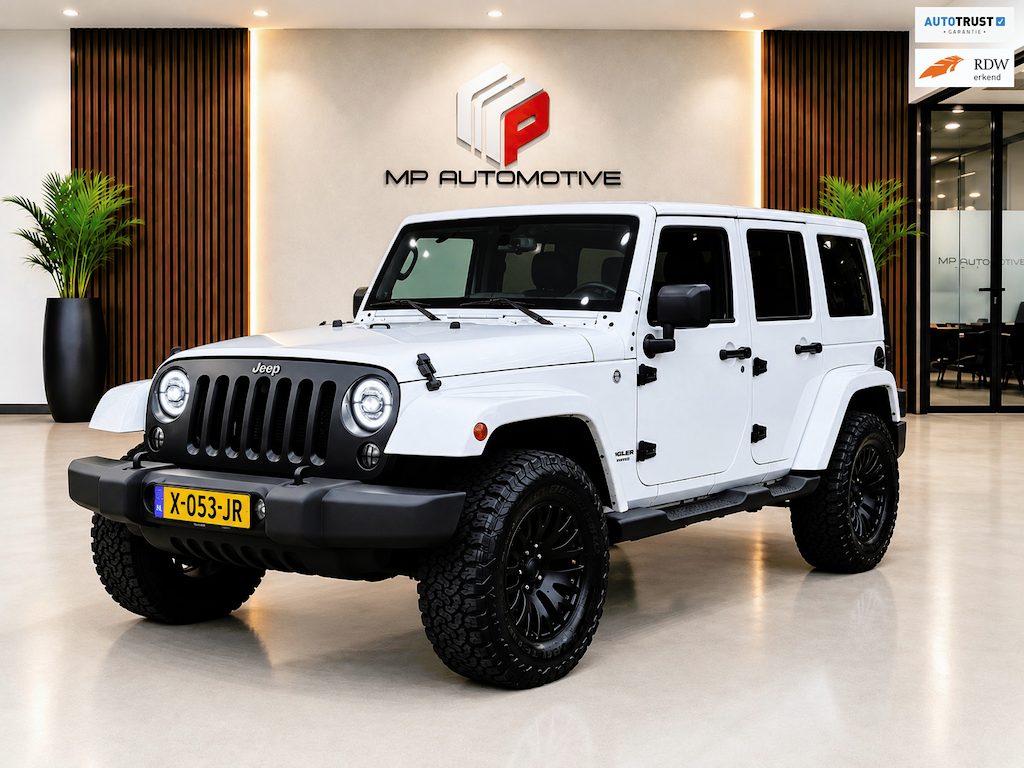 Jeep Wrangler Unlimited 3.6 Sahara|AUT|LEDER|TREKHAAK|HARDTOP|STOELVERW|NAVIGATIE|