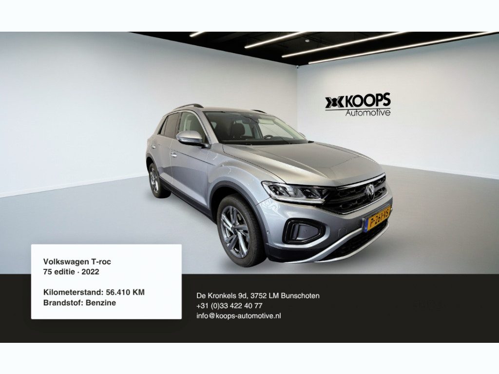 Volkswagen T-Roc 1.0 TSI 75 Ed. Carplay | Cruise control | Parkeersensoren | Lane assist